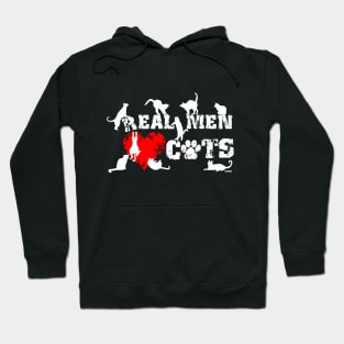 Real men love cats, cats have 9 lives Hoodie